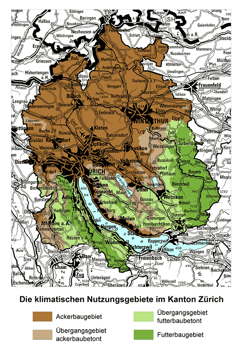 klimatische nutzungseignungskarte